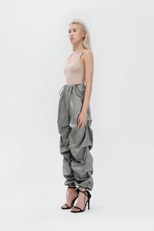 pants a la cargo in forest color
