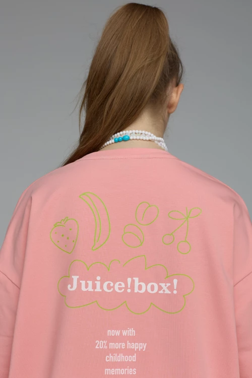 футболка "juice" у кольорі персик