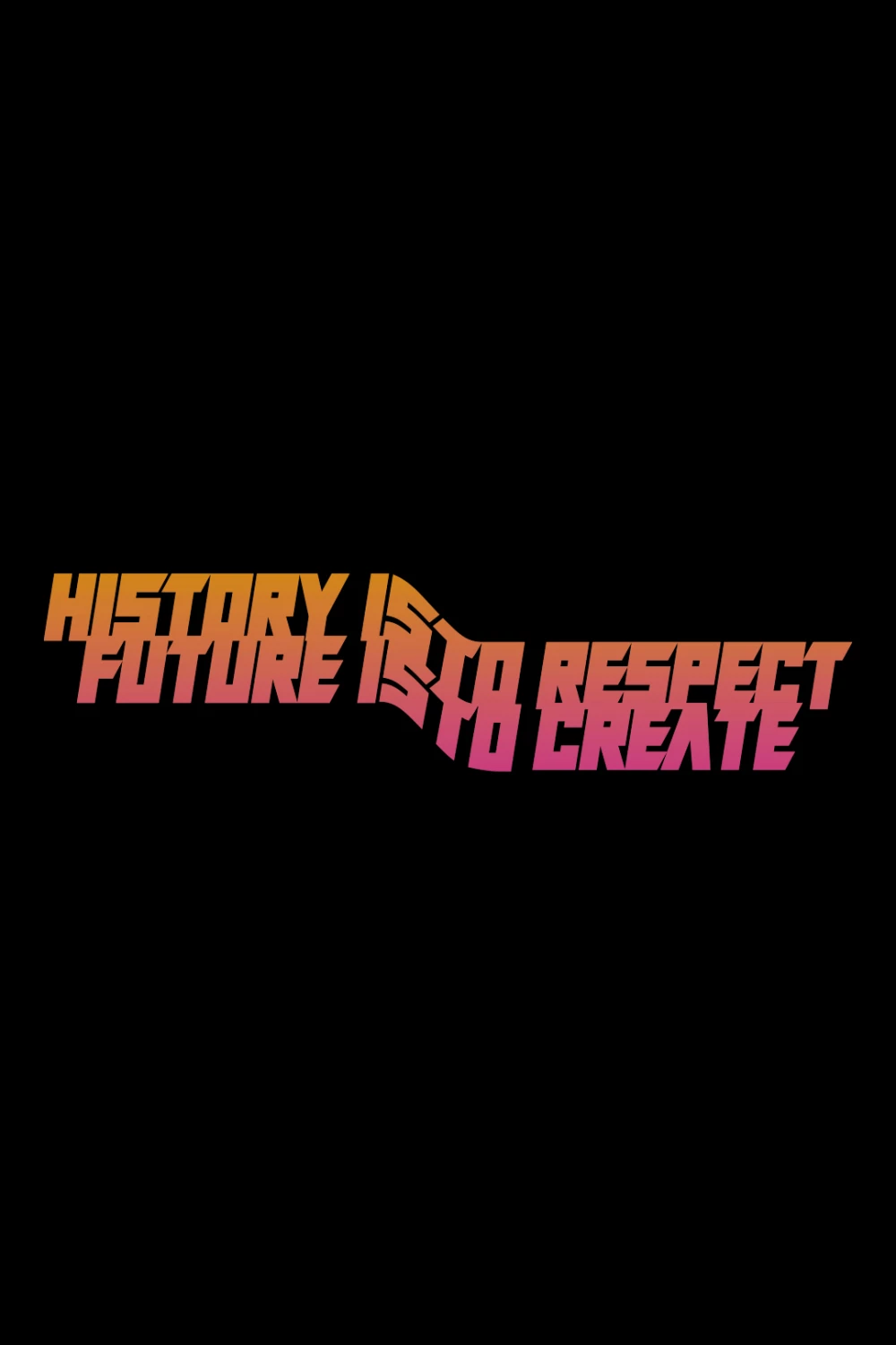 hoodie "history // future" in black color