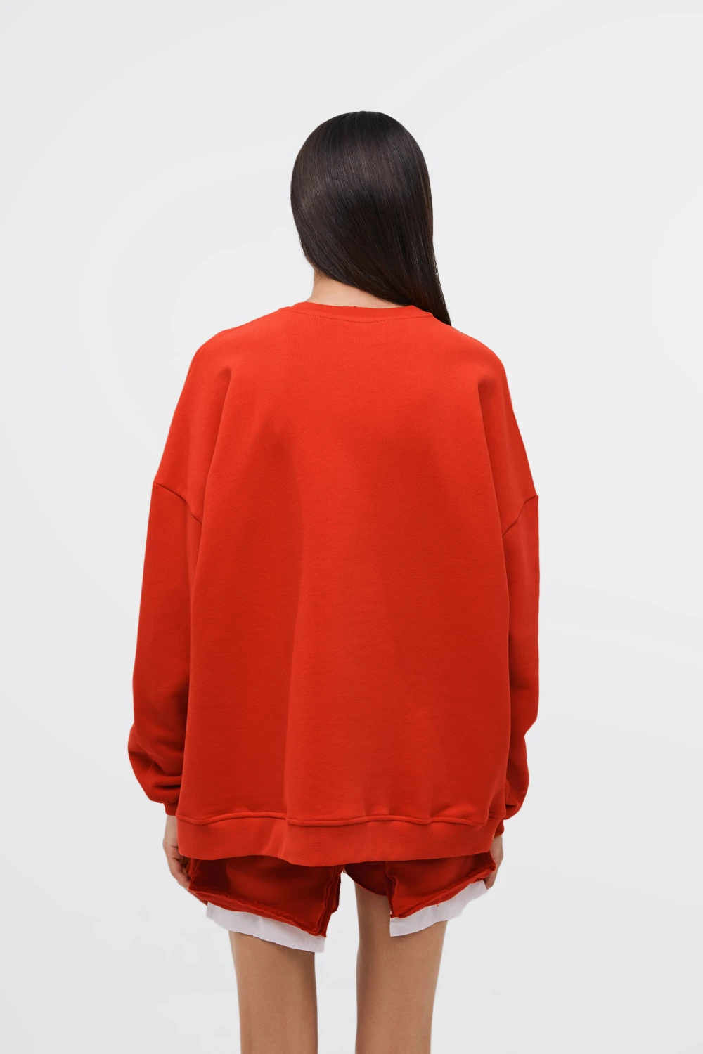 sweatshirt "basic" in red color