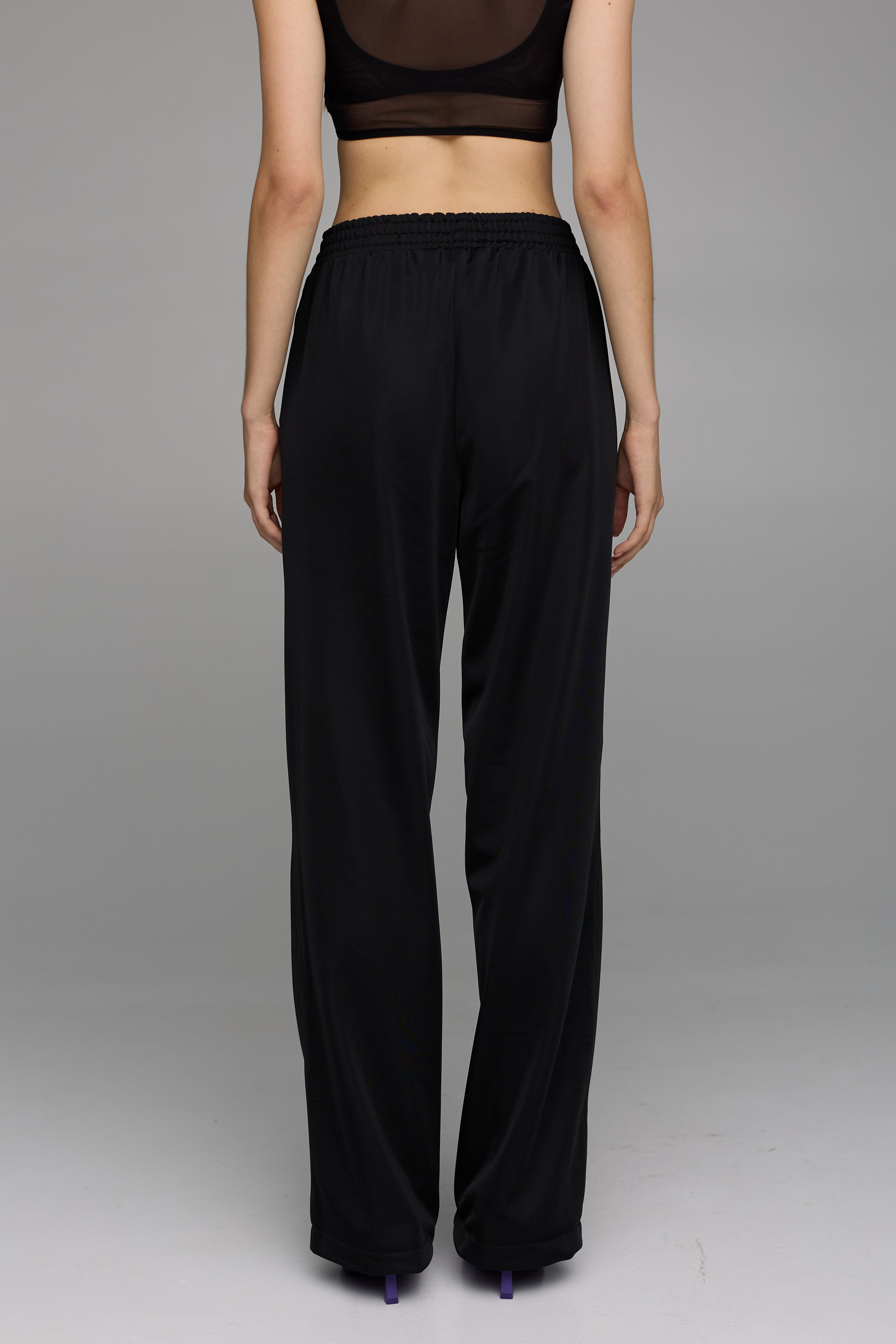 trousers athletic in black color