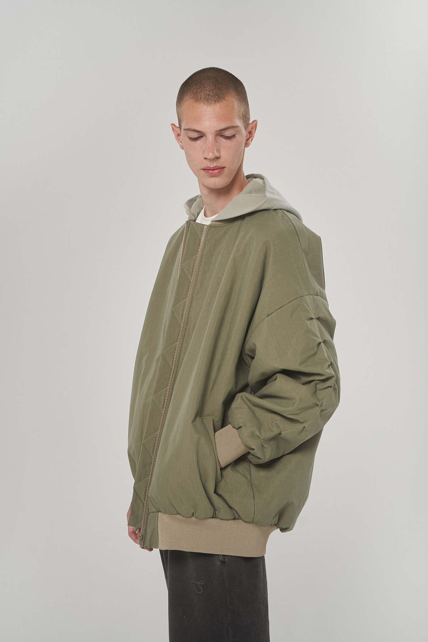 bomber in forest color