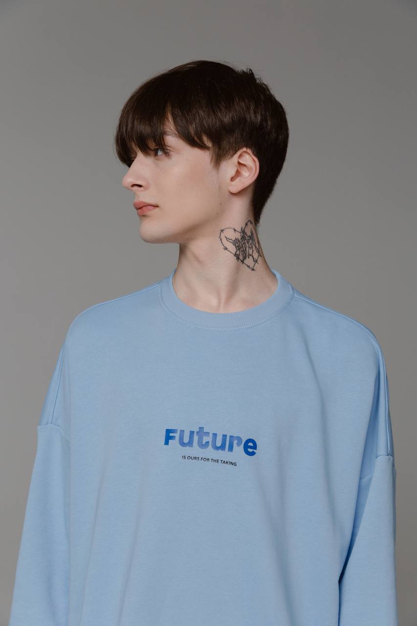 future sweatshirt in blue color