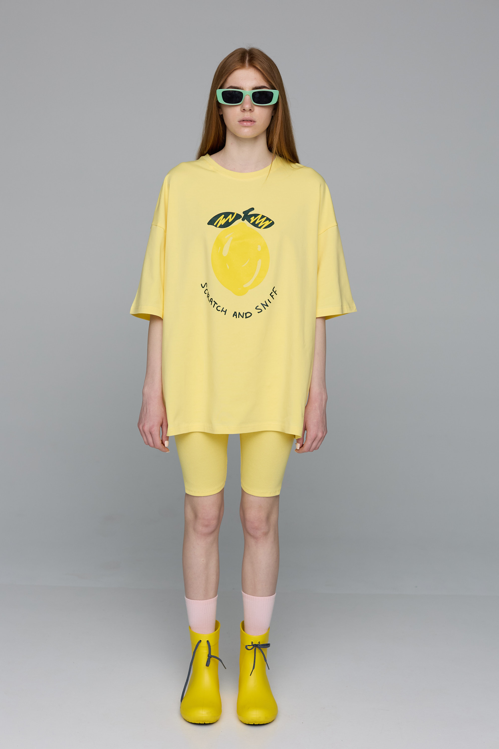 t-shirt little lemon in yellow